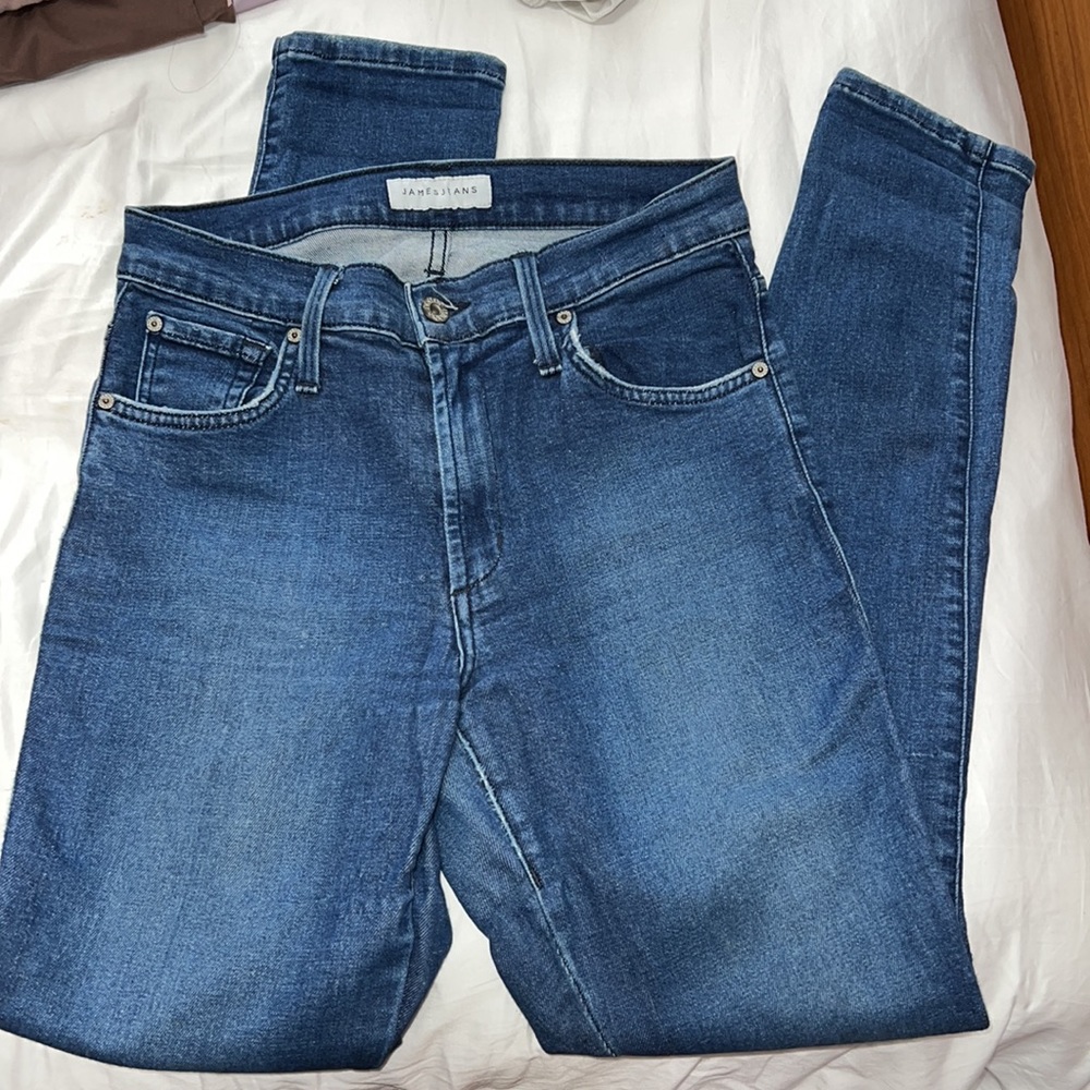 James Jeans Distressed Cut Out Skinny Jeans